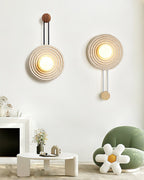 Isoror Wall Light in Travertine Ring Spirale - Kingsley Beaumont