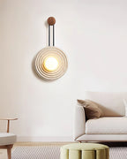 Isoror Wall Light in Travertine Ring Spirale - Kingsley Beaumont