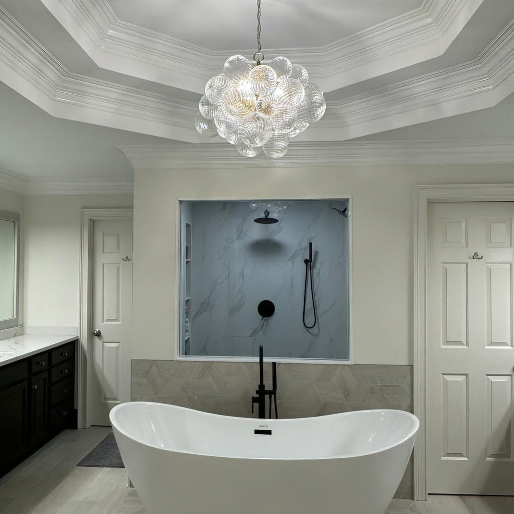 Aurora Chandelier Glass Ball Bubble Modern