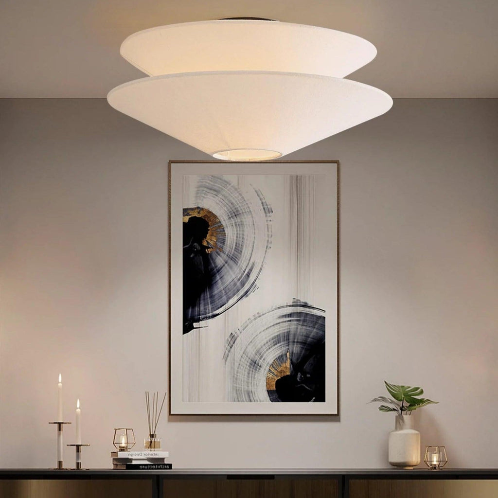 Lina Ceiling Light Double Cone Fabric