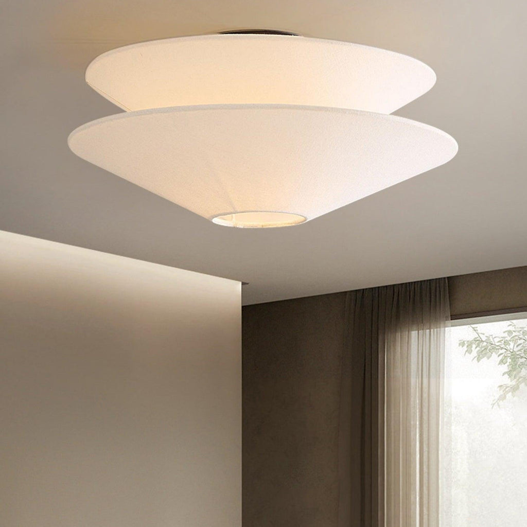 Lina Ceiling Light Double Cone Fabric