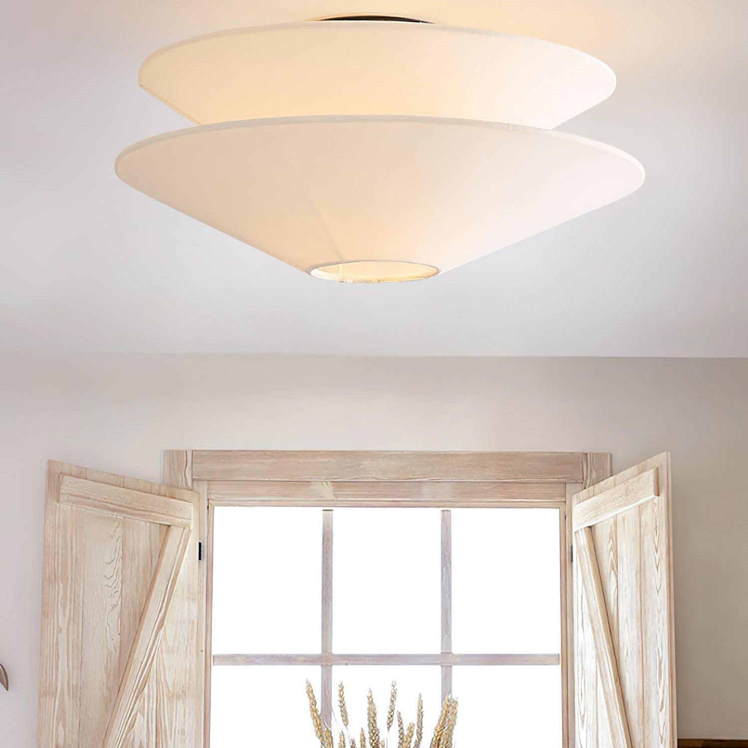Lina Ceiling Light Double Cone Fabric