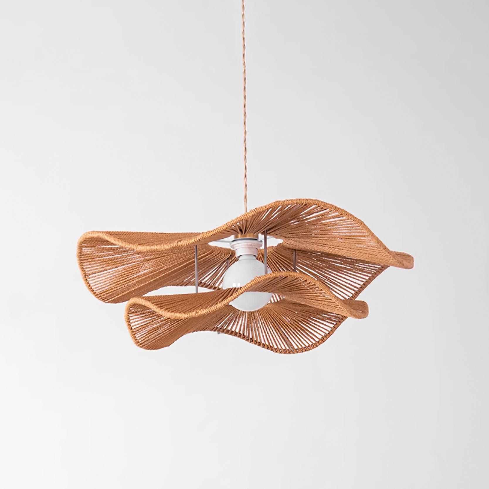 Ondra Wave Rattan Pendant Light