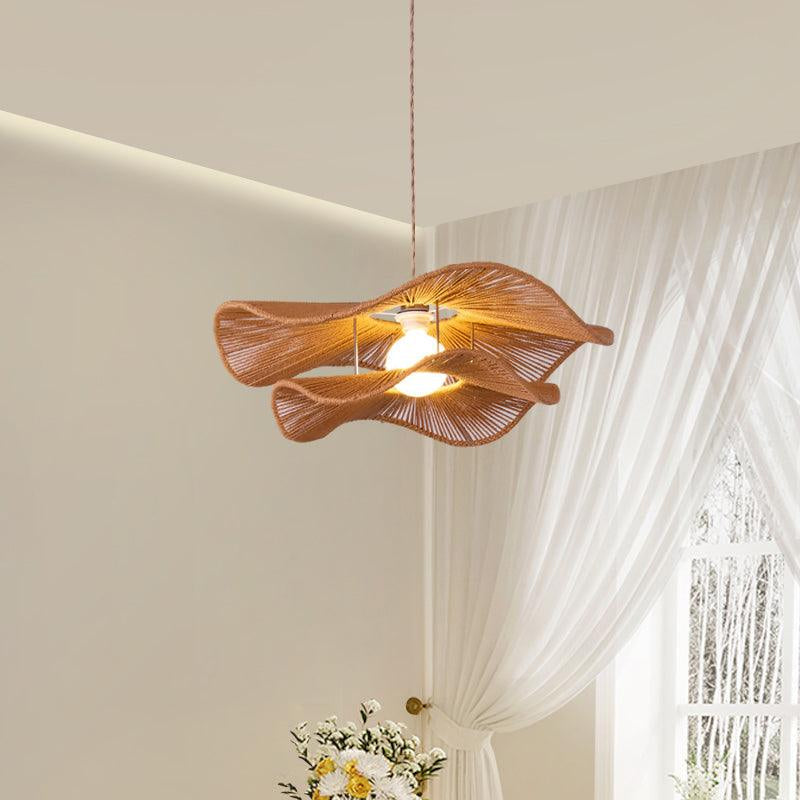 Ondra Wave Rattan Pendant Light