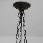 Valentina Vintage French Country Dome Pendant Light, White/Beige