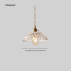 Valentina Vintage Pendant Light Clear Metal/Glass Bedroom/Dining Room