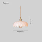 Valentina Retro LED Pendant Light Colourful Glass/Metal Flower Dining Room