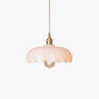 Valentina Retro LED Pendant Light Colourful Glass/Metal Flower Dining Room