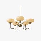 Arisha Vintage LED Metal Glass Chandelier Living Room
