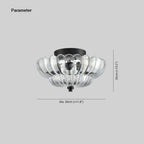 Arisha Modern Umbrella Glass Flush Mount Ceiling Light