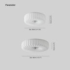 Arisha Modern LED Glass Flush Mount Ceiling Light Bedroom