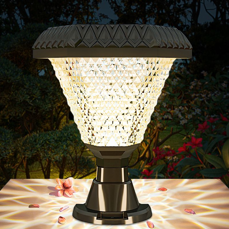 Ray Modern Geometry Outdoor Floor Lamp, Black