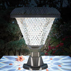 Ray Modern Geometry Outdoor Floor Lamp, Black