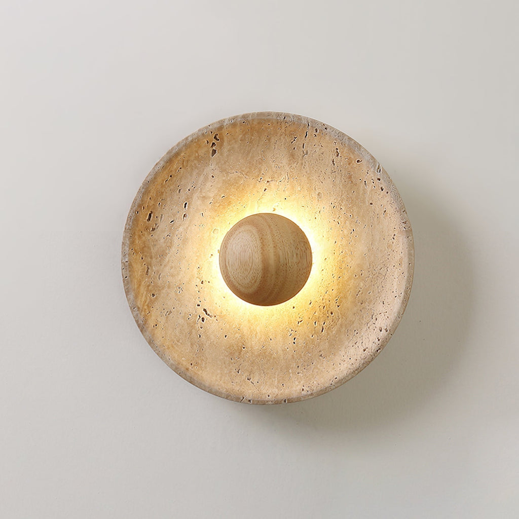 Ritta Sun  Travertine Wall Lamp