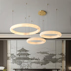 Erzorila Circular Alabaster Pendant Light