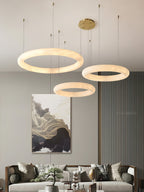 Erzorila Circular Alabaster Pendant Light