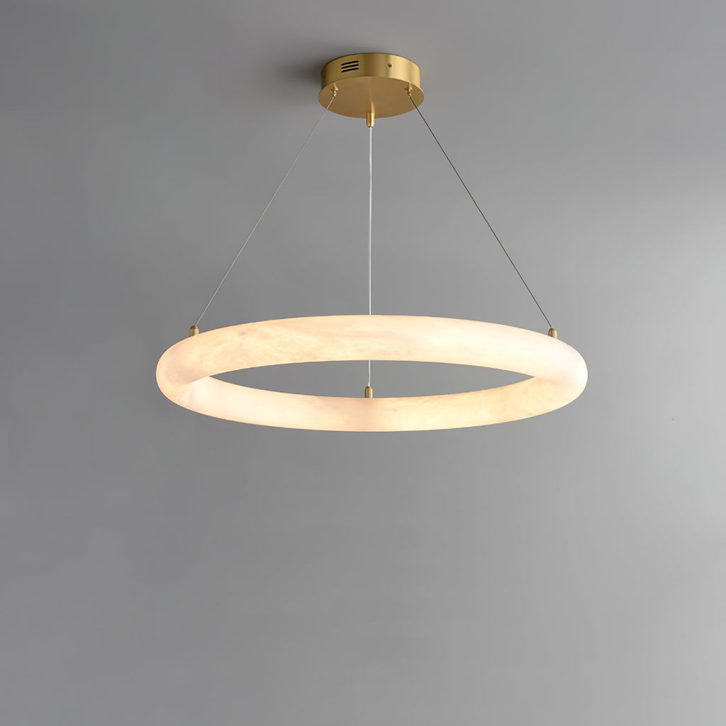 Erzorila Circular Alabaster Pendant Light