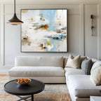 Soft Abstract Expressionist Painting Neutral