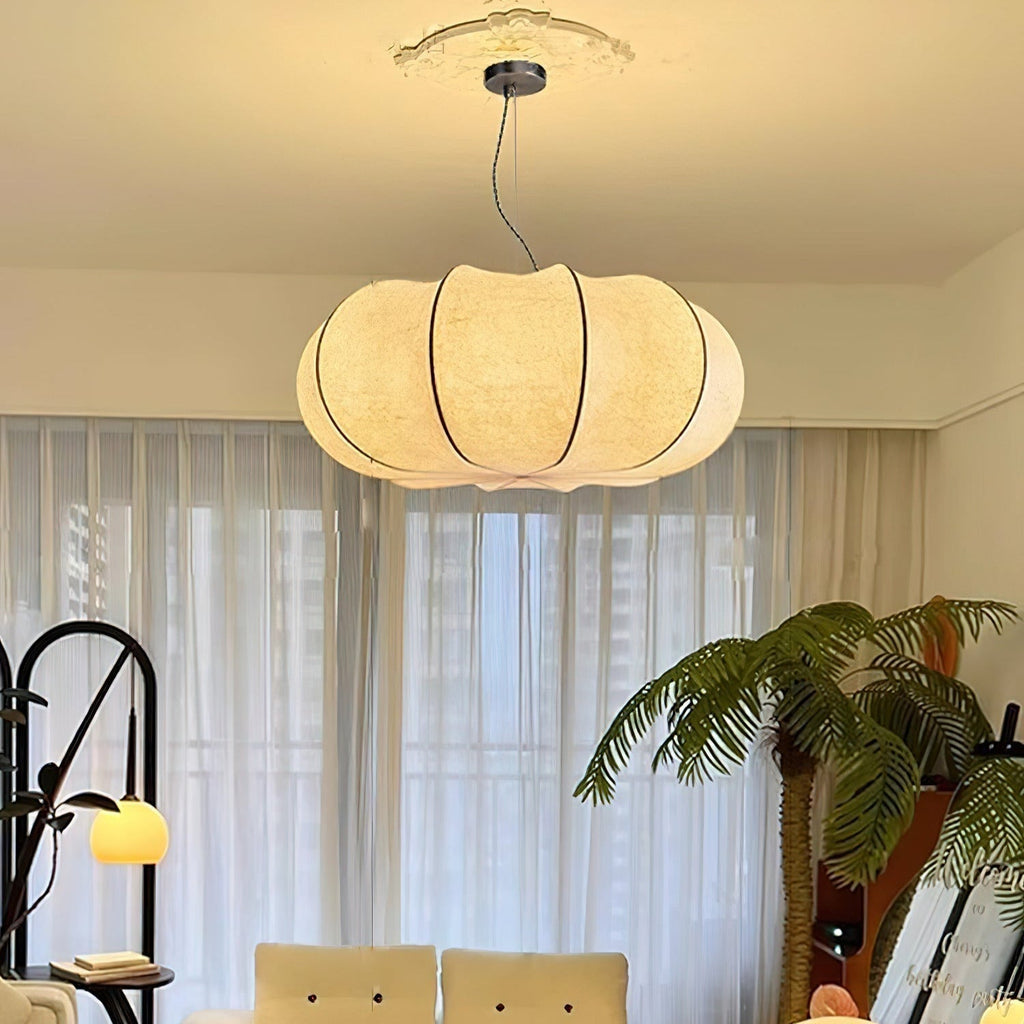 Kiyo Pumpkin Pendant Light Silk