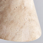 Ritta Travertine Dome Pendant Light