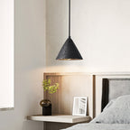 Vaelior Dome Shade Travertine Pendant Light