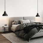 Vaelior Dome Shade Travertine Pendant Light