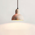 Vaelior Dome Shade Travertine Pendant Light
