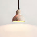 Vaelior Dome Shade Travertine Pendant Light