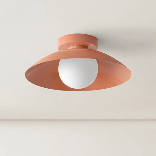 Arisha Modern Flush Mount Ceiling Light Black Red Pink Yellow Bedroom