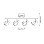 Daven Adjustable 4-Light Track Spotlight