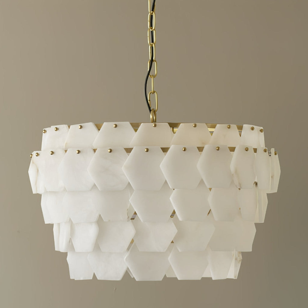 Evenaris Honeycomb Alabaster Chandelier