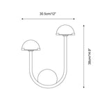 Luste Wall Lamp Asymmetrical Alabaster