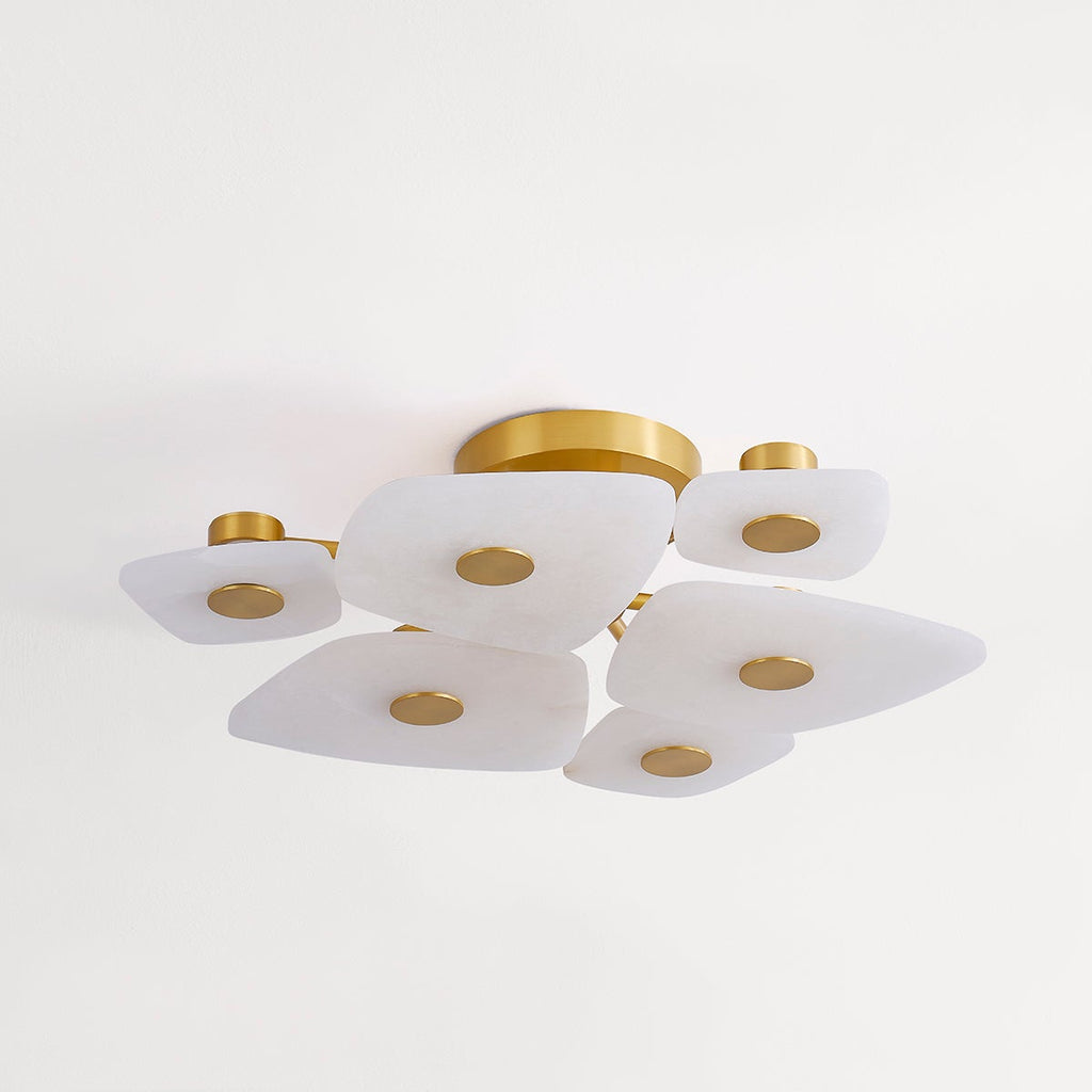 Ilsilyra Petal Shaped Glass Ceiling Light
