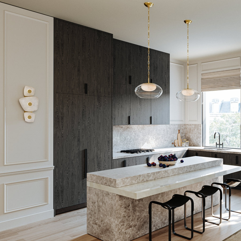 Vavenarae Asymmetric Alabaster Wall Light