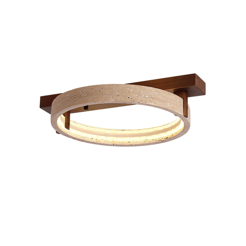 Ivlaeyra Ringed Travertine Wall Light