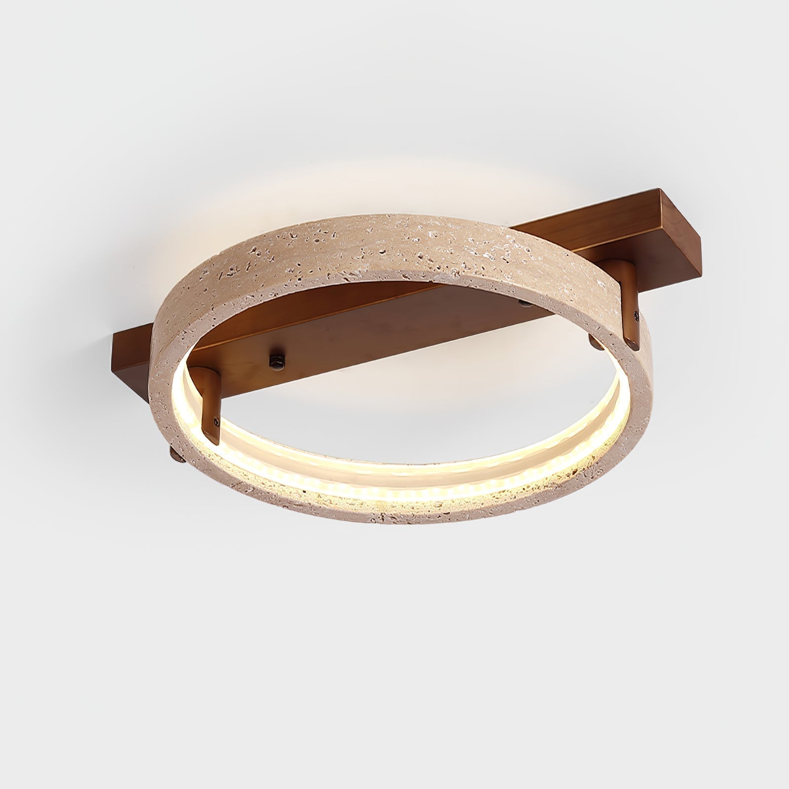 Ivlaeyra Ringed Travertine Wall Light