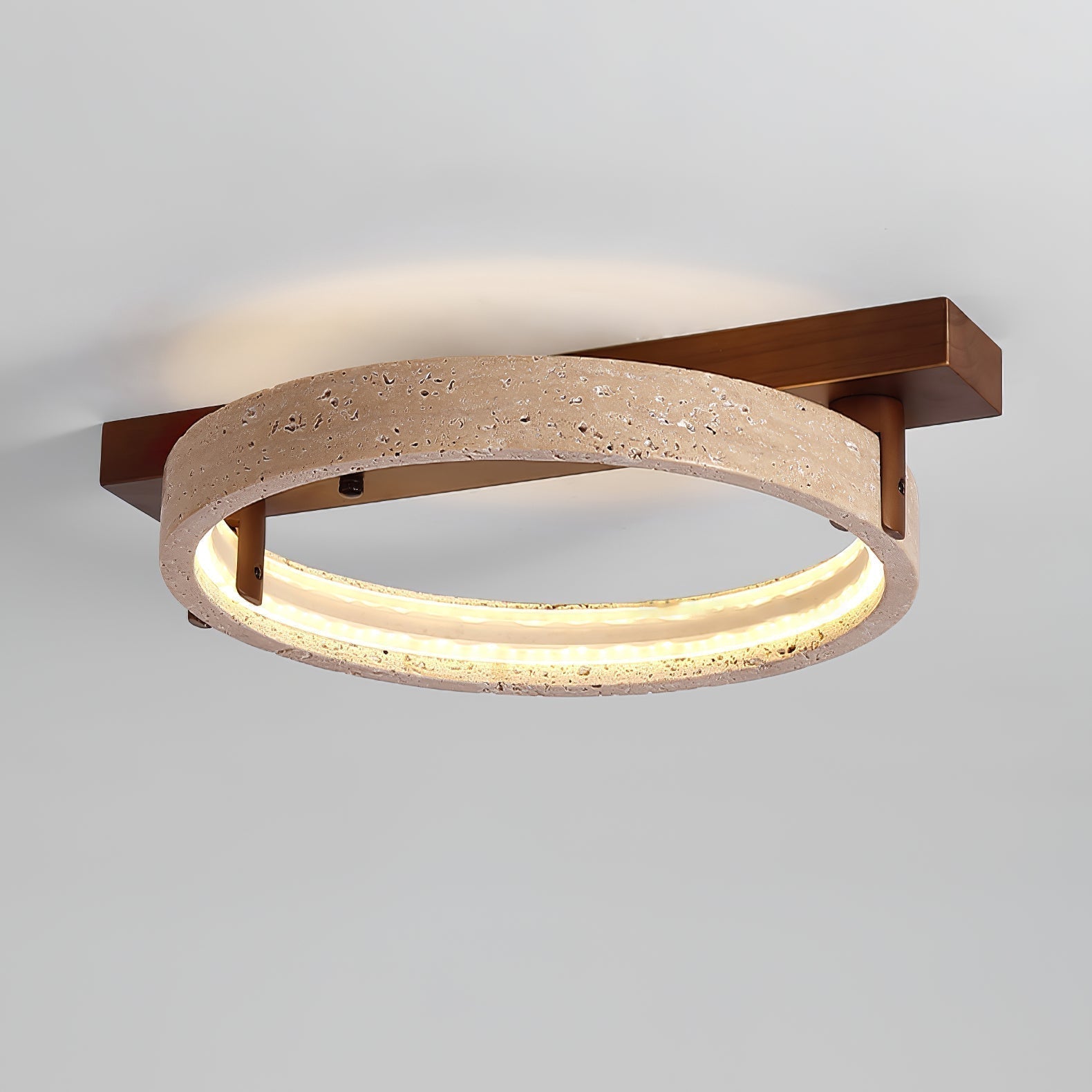 Ivlaeyra Ringed Travertine Wall Light