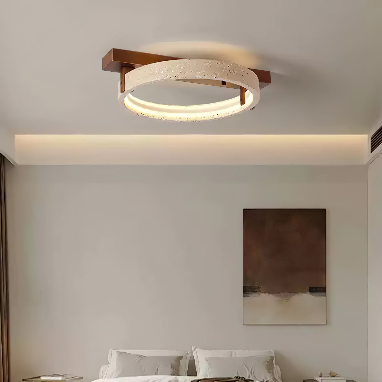Ivlaeyra Ringed Travertine Wall Light