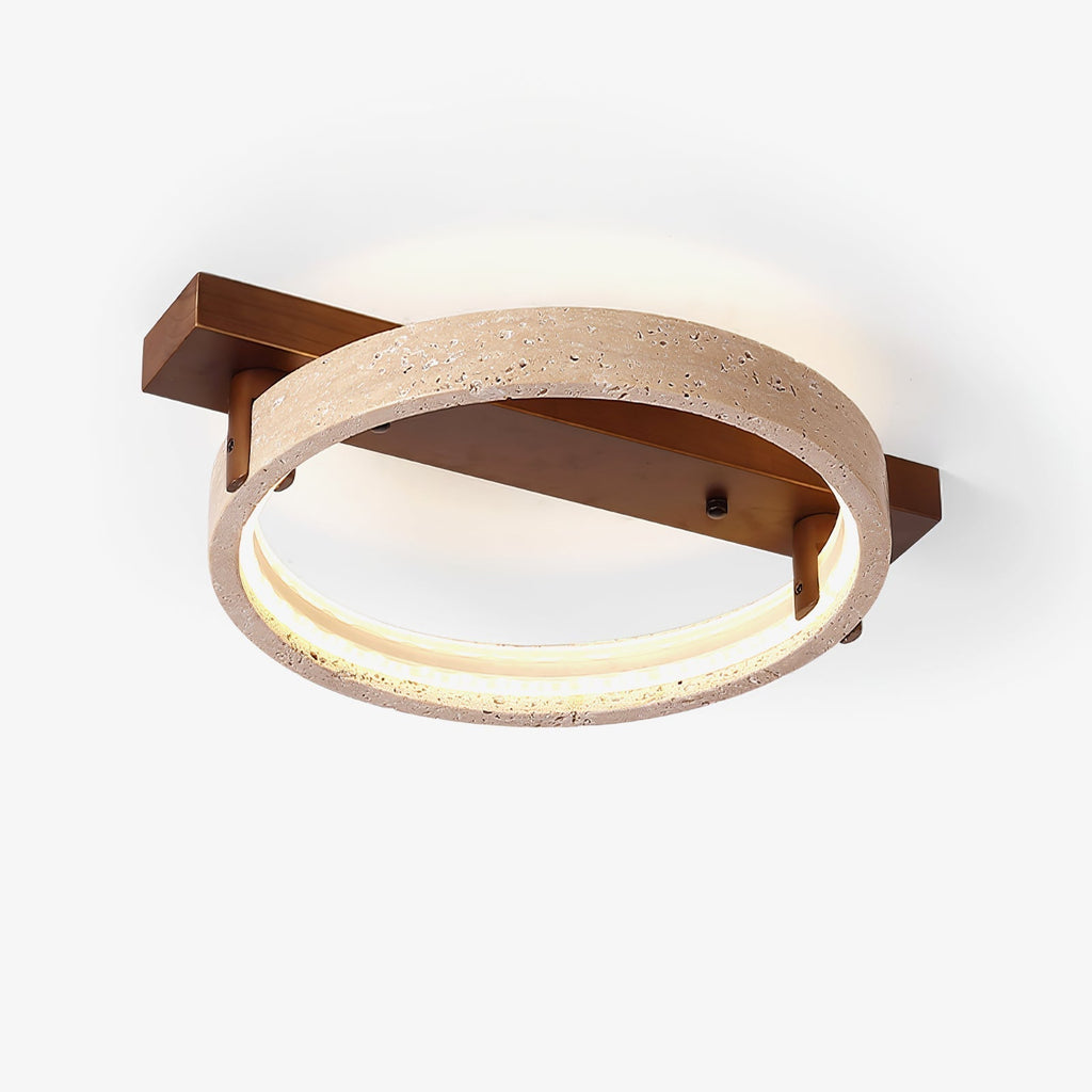 Ivlaeyra Ringed Travertine Wall Light