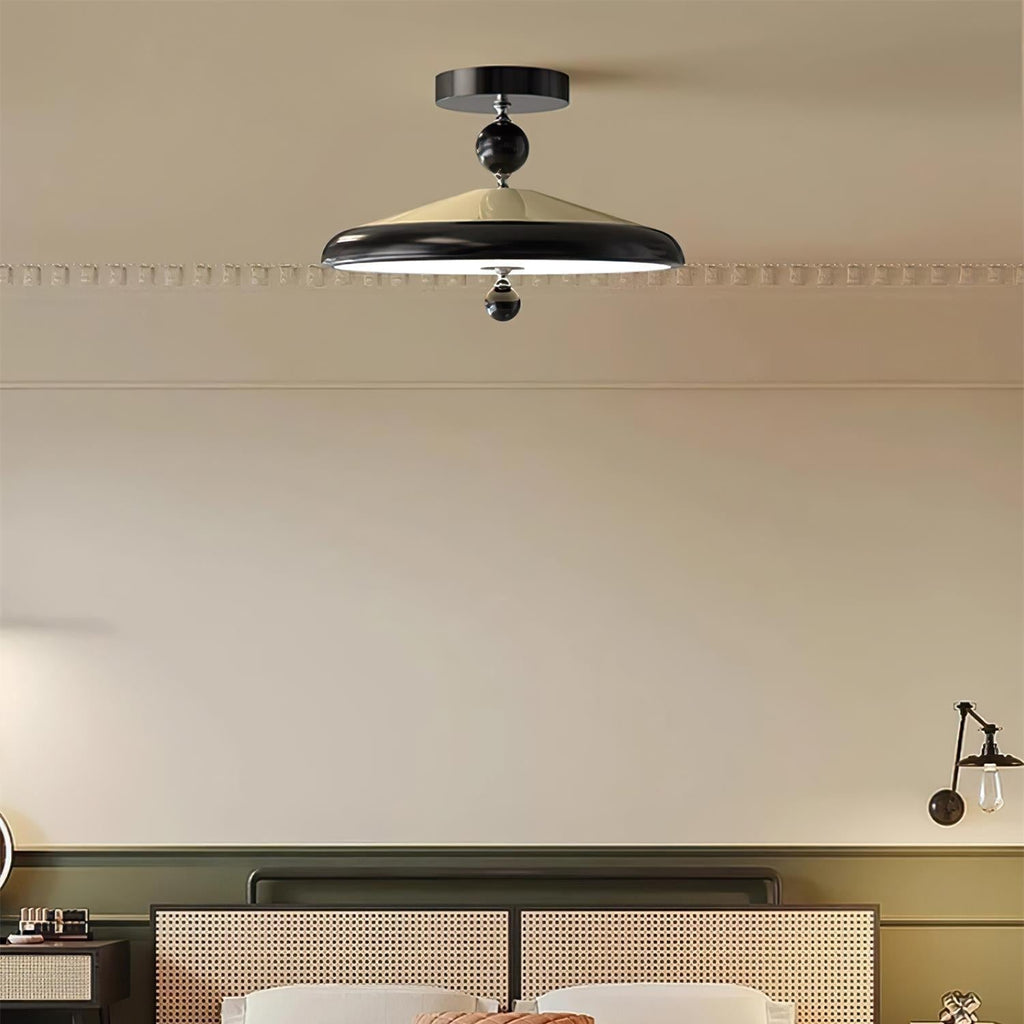 Belano Wooden Frame Round Ceiling Light