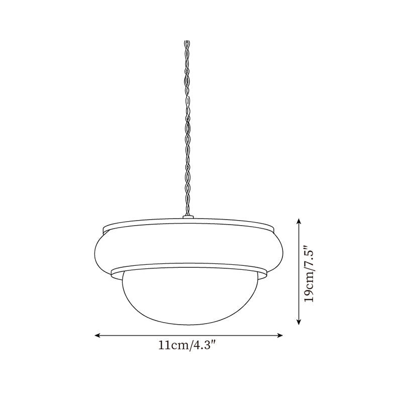 Quillon Wood Ring Pendant Lamp