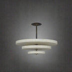 Liora Minimalist Alabaster Pendant Light Chandelier
