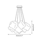 Pebine Clustered Glass Chandelier