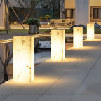 Ray Imitation Marble Cube Outdoor Light