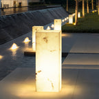 Ray Imitation Marble Cube Outdoor Light