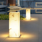 Ray Imitation Marble Cube Outdoor Light