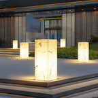 Ray Imitation Marble Cube Outdoor Light