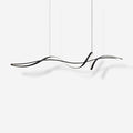 Aveline Modern Black LED Wave Pendant Light