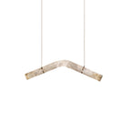 Utalyra Curved Alabaster Pendant Light