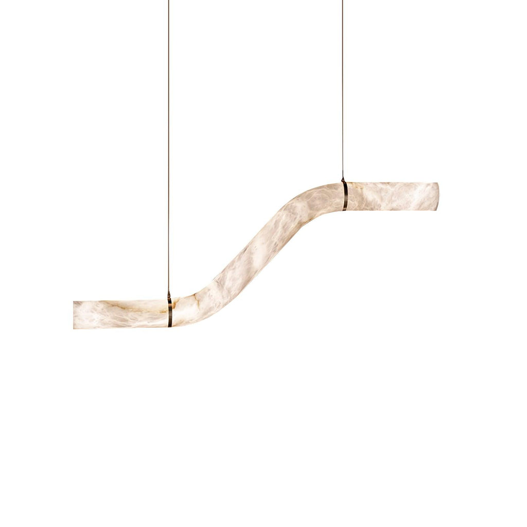 Utalyra Curved Alabaster Pendant Light